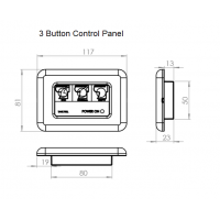 Sanimarin 3 button control panel and electronic box